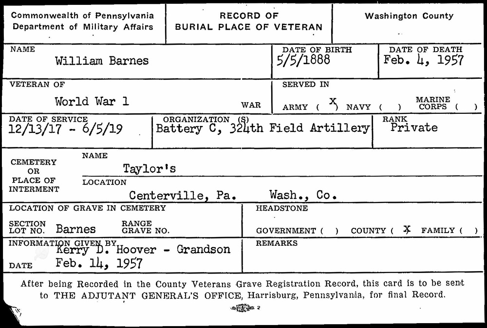 vetern burial